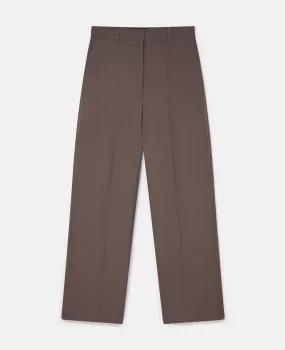 Pleated Low-Rise Pants