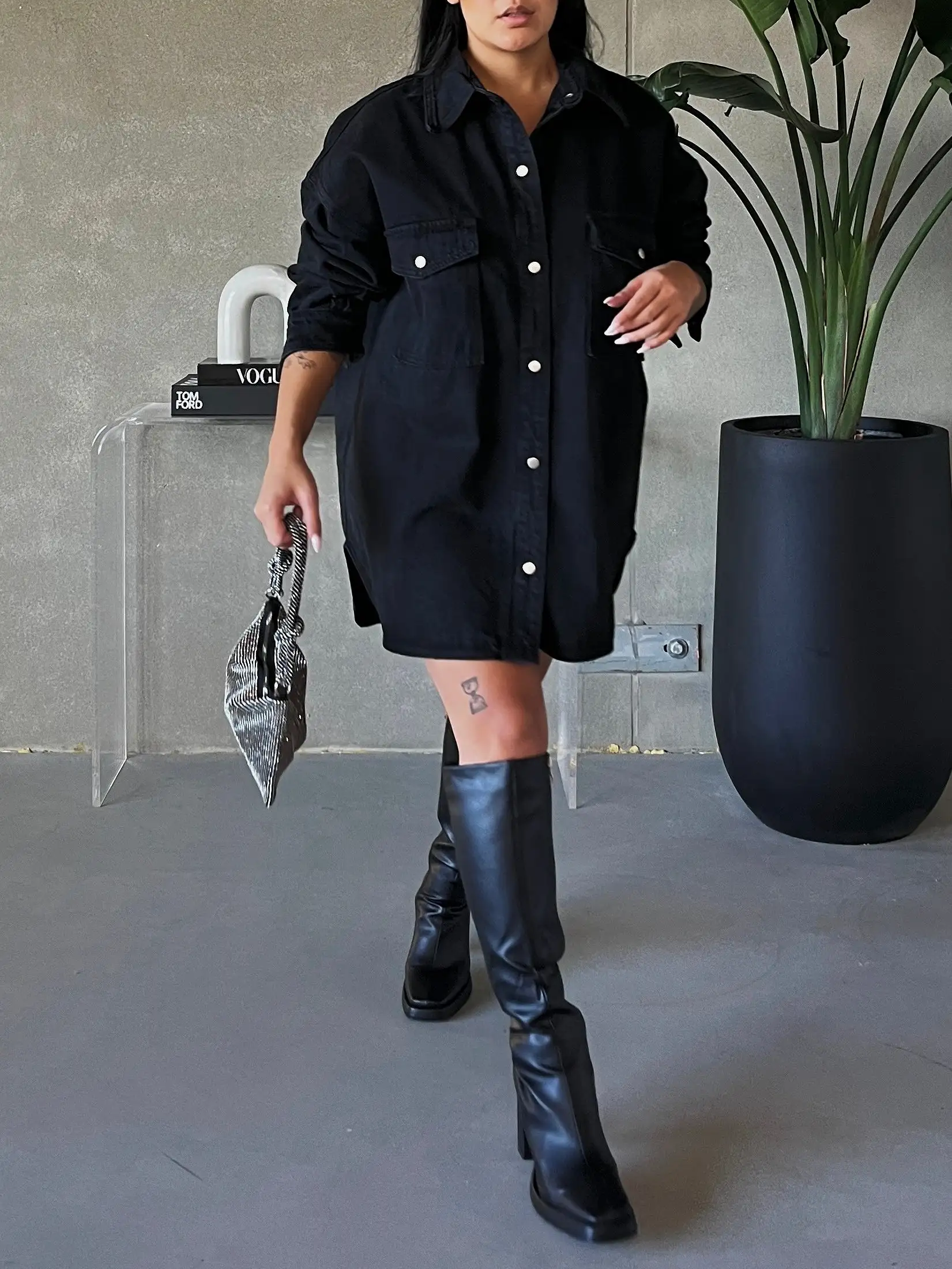 **PRESALE** BRUNETTE THE LABEL Oversized Denim Jacket / Shirt Dress