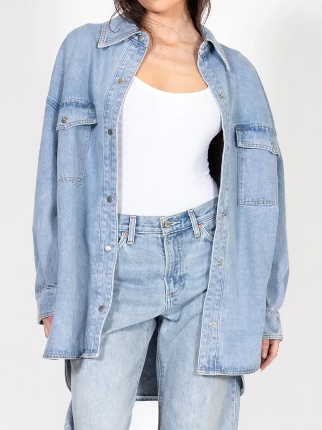 **PRESALE** BRUNETTE THE LABEL Oversized Denim Jacket / Shirt Dress