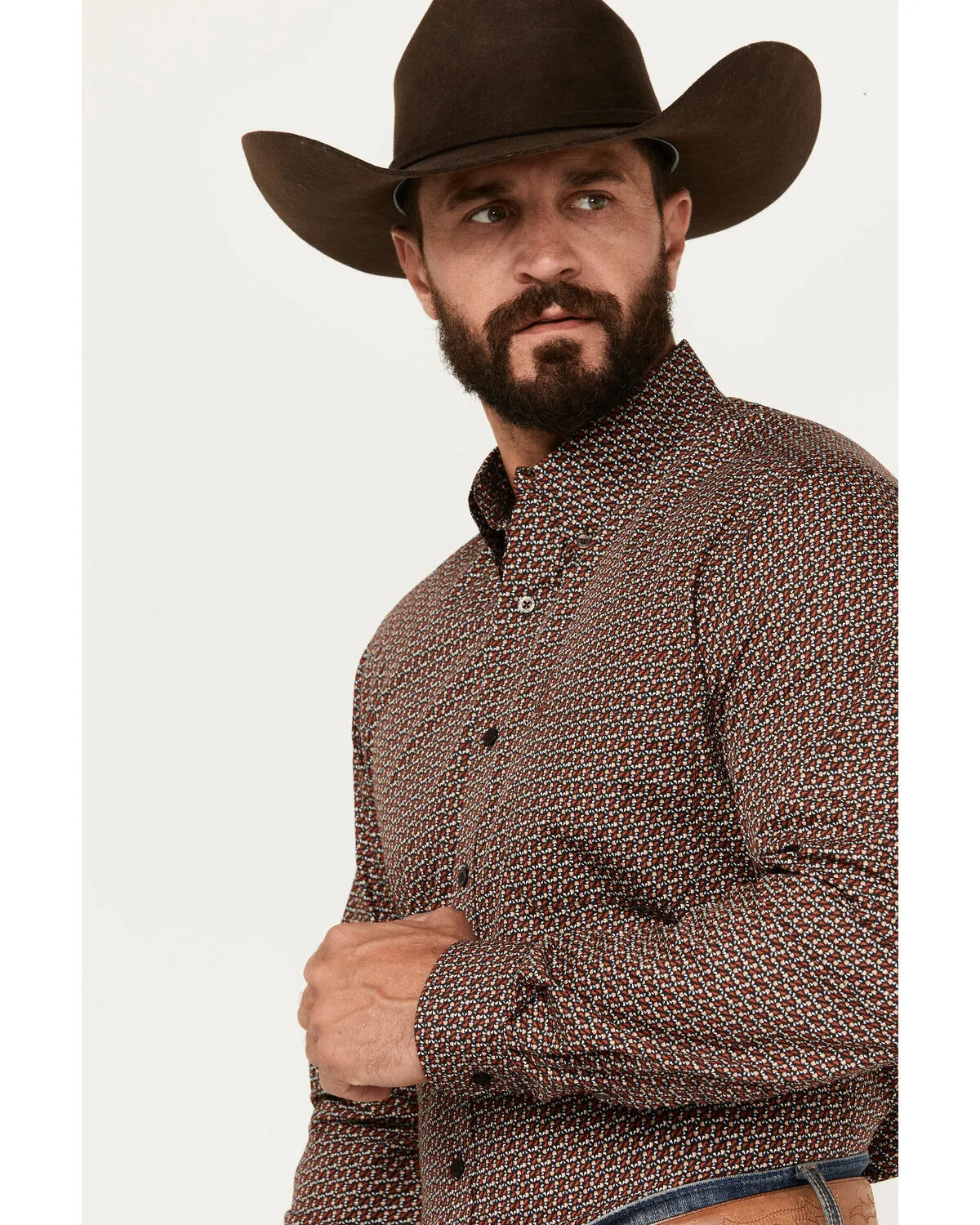 Product Name:  Cinch Men's Printed Long Sleeve Button-Down Shirt