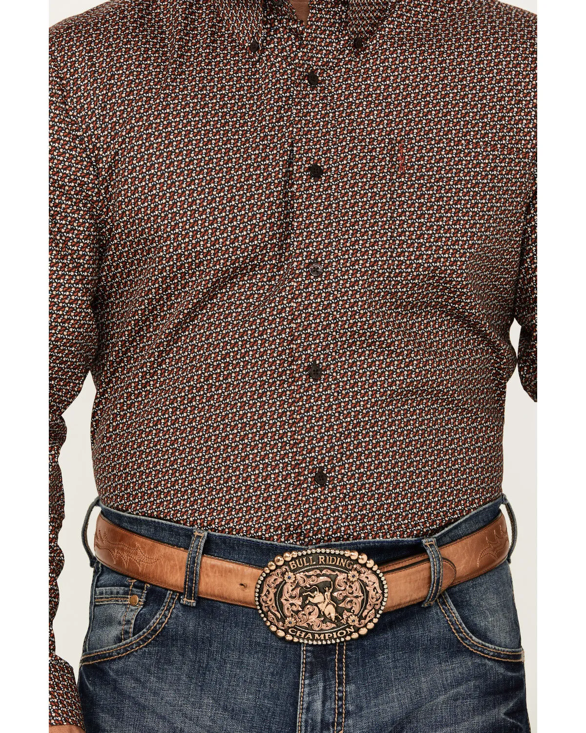 Product Name:  Cinch Men's Printed Long Sleeve Button-Down Shirt