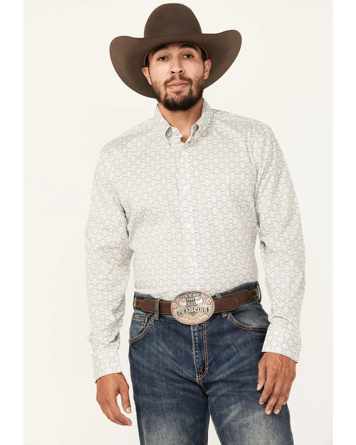 Product Name:  RANK 45® Men's Alton Southwestern Print Long Sleeve Button-Down Shirt