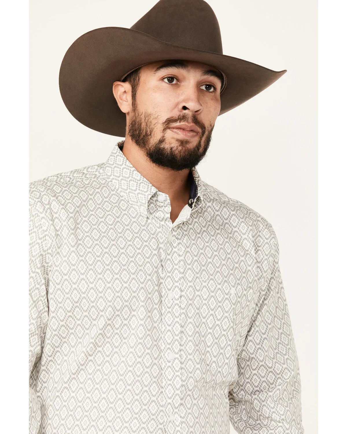 Product Name:  RANK 45® Men's Alton Southwestern Print Long Sleeve Button-Down Shirt