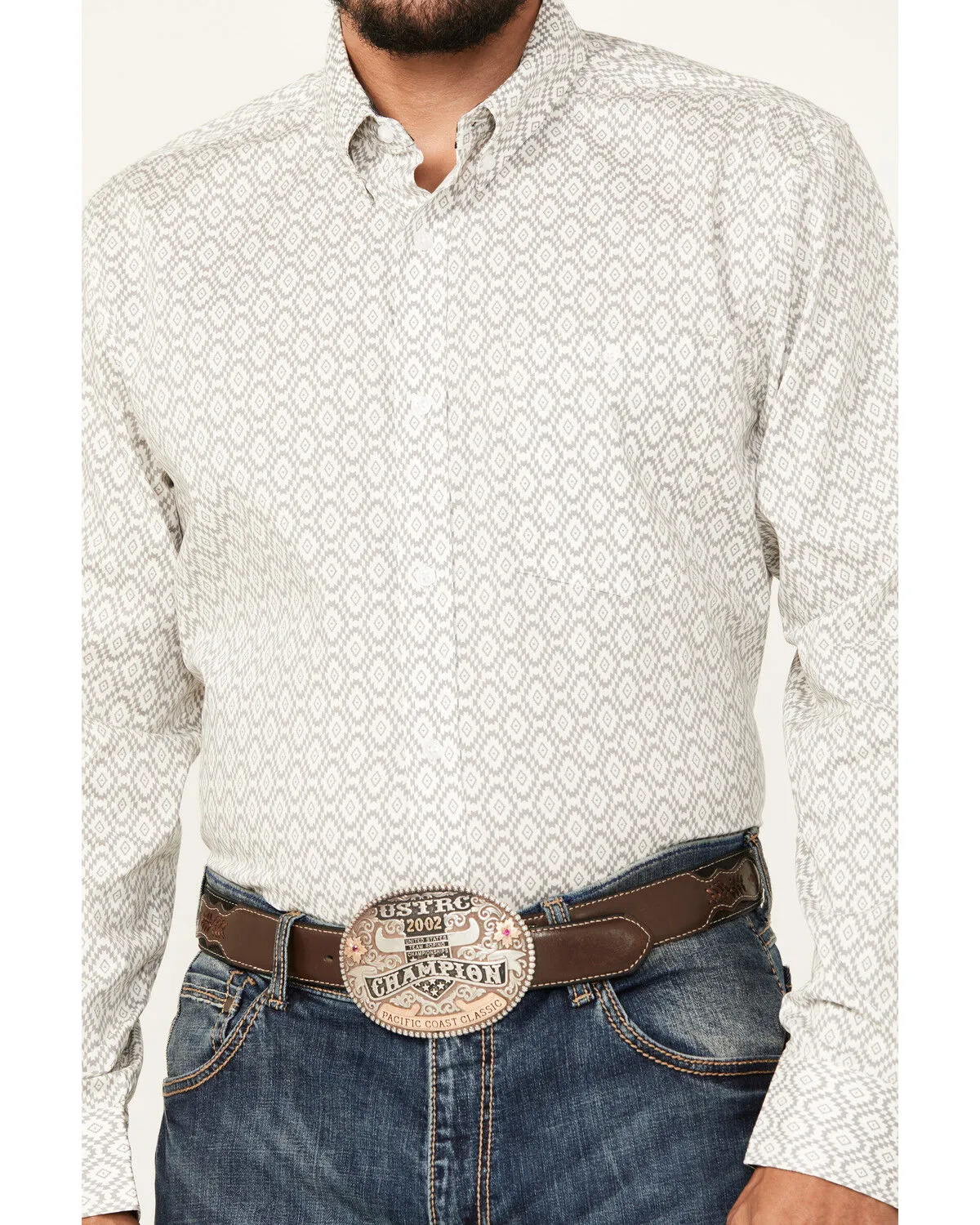 Product Name:  RANK 45® Men's Alton Southwestern Print Long Sleeve Button-Down Shirt