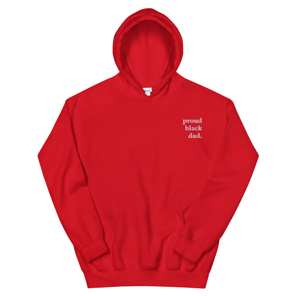 Proud Black Dad Embroidered Hoodie