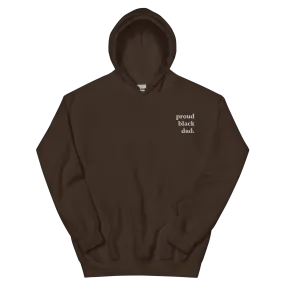 Proud Black Dad Embroidered Hoodie