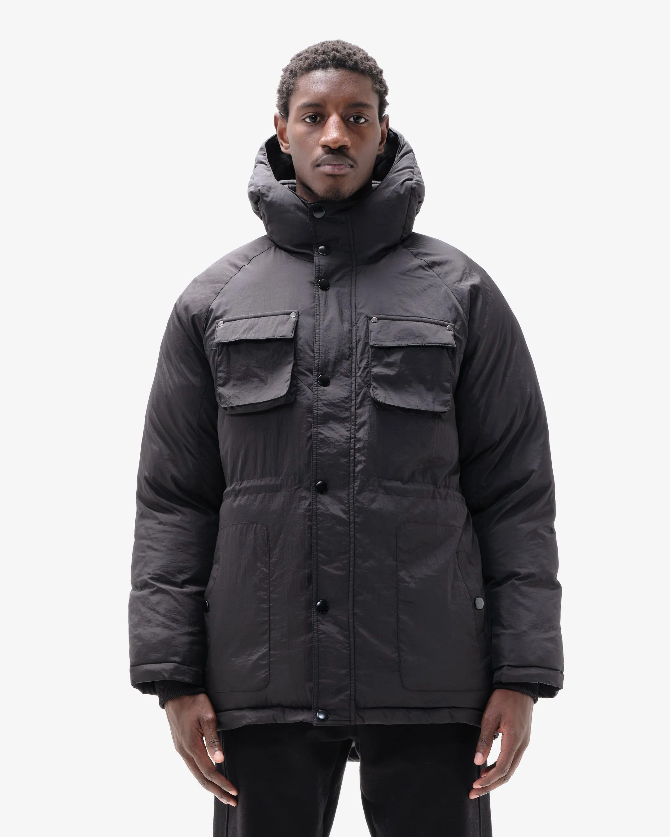 PUFFER PARKA - BLACK