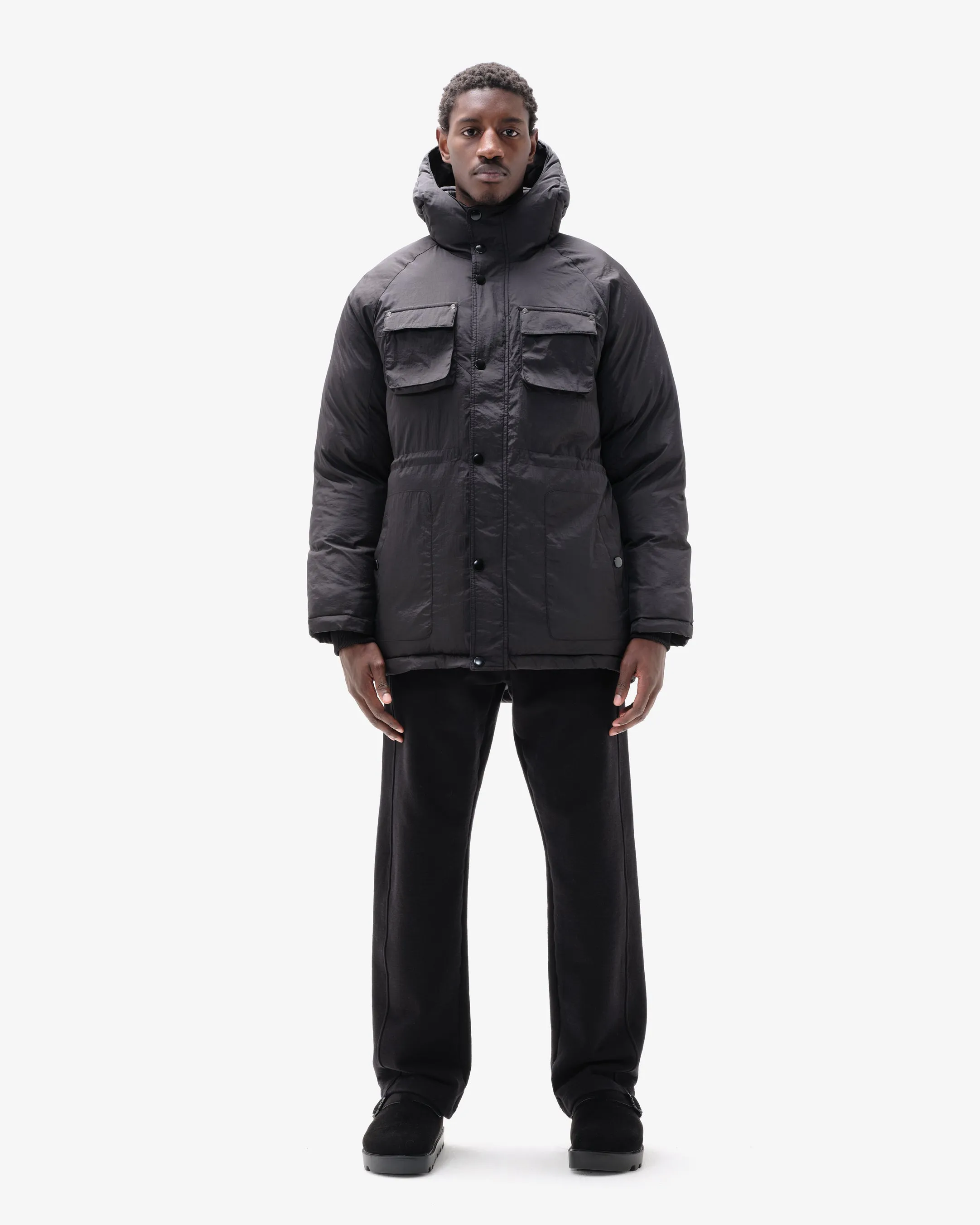 PUFFER PARKA - BLACK