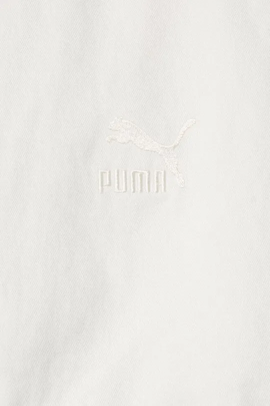 Puma denim jacket women's beige color