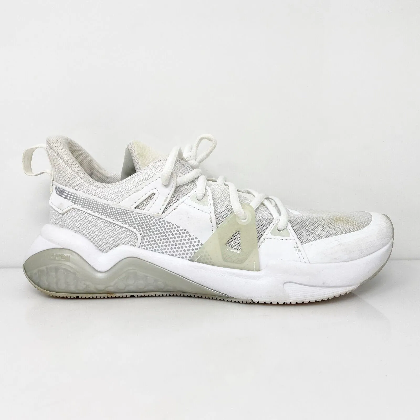 Puma Womens Cell Fraction 194362-02 White Running Shoes Sneakers Size 7