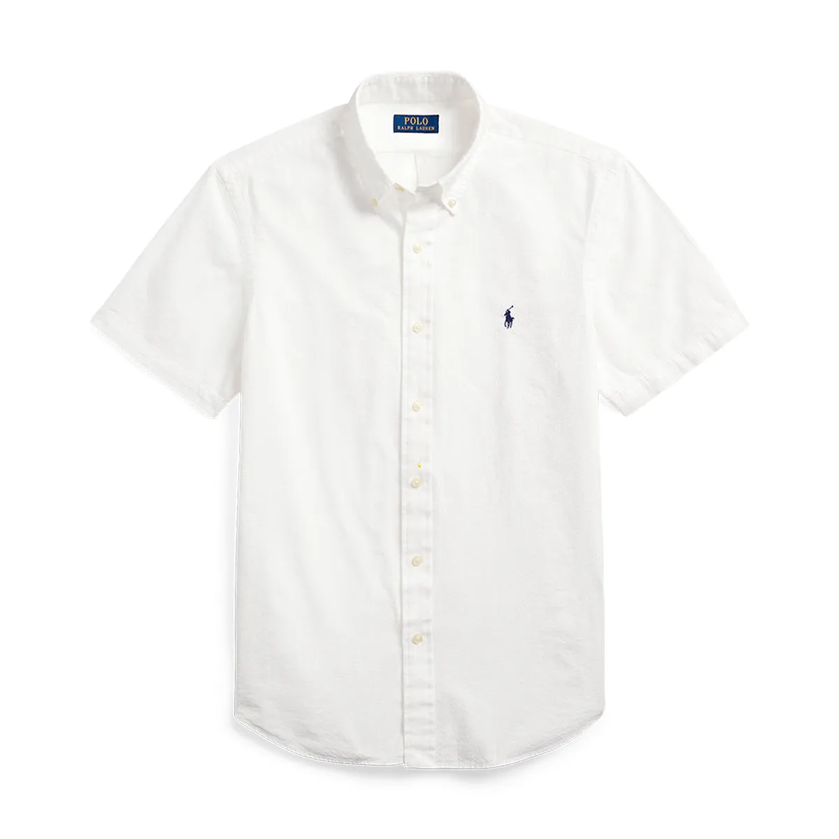 Ralph Lauren - Custom Fit Seersucker SS Shirt in White