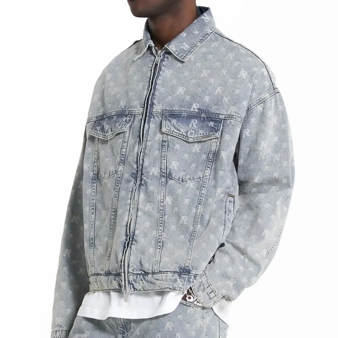 Represent R4 Monogram Denim Jacket