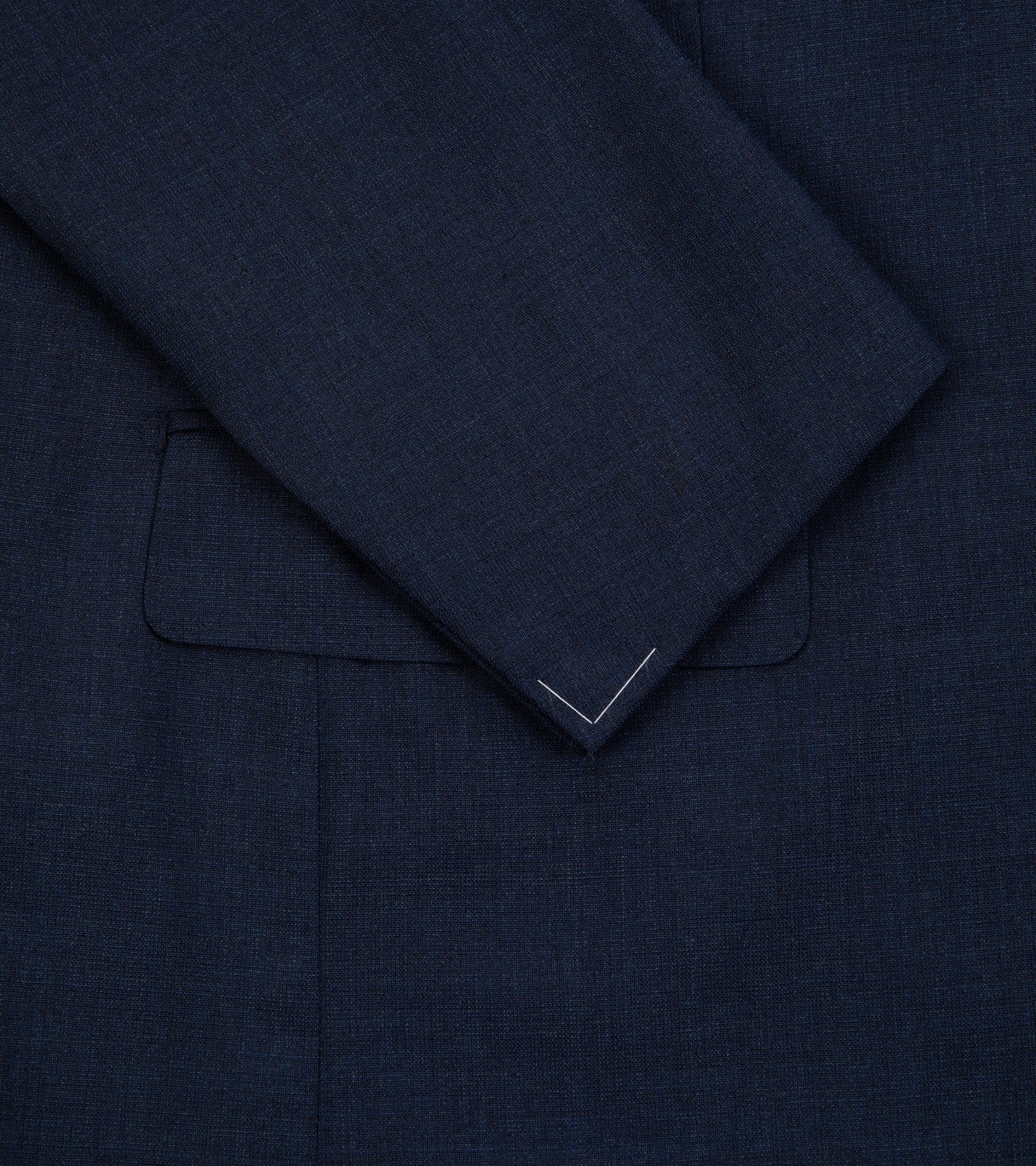 Ring Jacket Calm Twist Wool Suit: Slate Blue