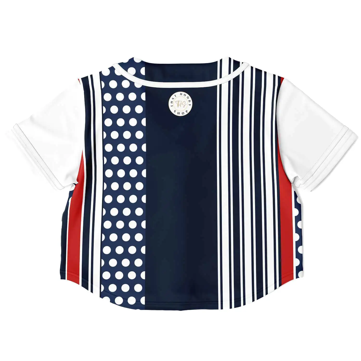 Sail Away Cropped Button Front Jersey