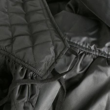 Sayaka Quilted Lantern Sleeve Coat