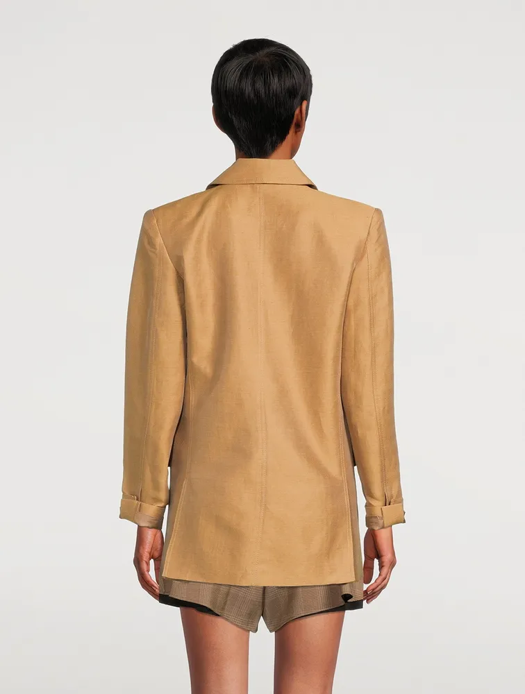 SMYTHE Oversized Double-Breasted Blazer