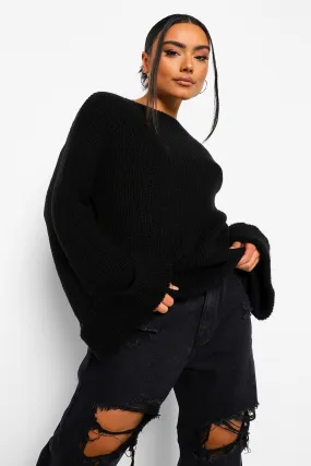 Soft Knit Wide Sleeve Sweater