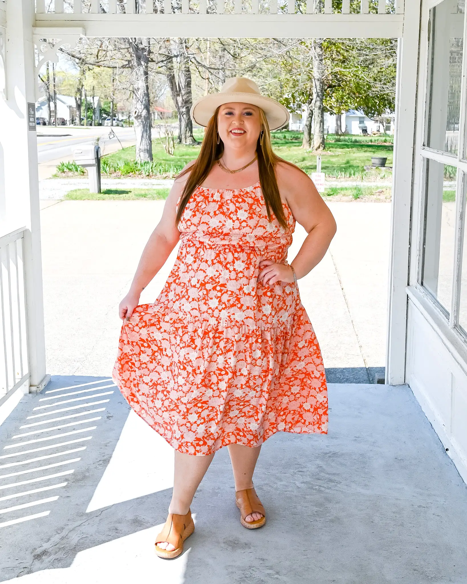 Spring In My Step Midi Dress