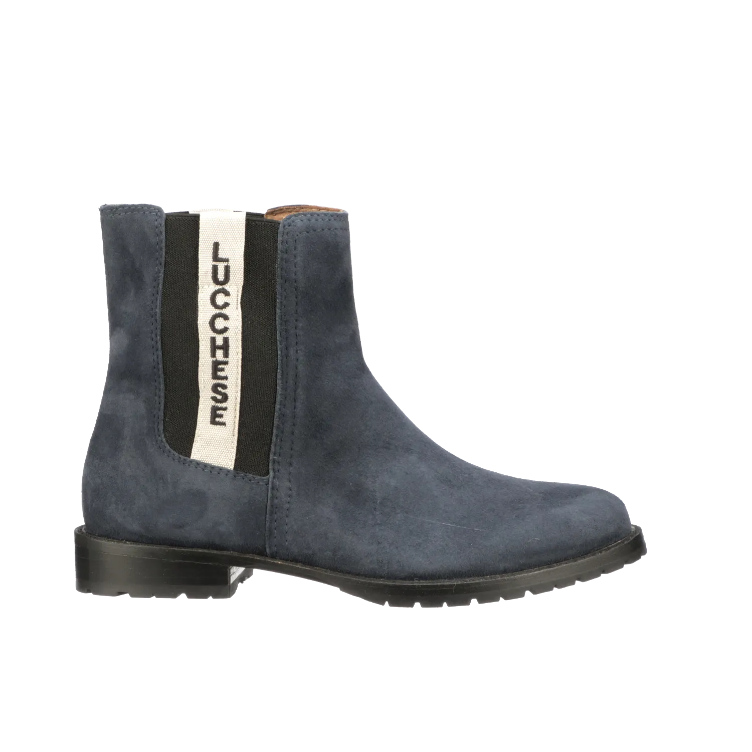 Suede Garden Boot :: Navy