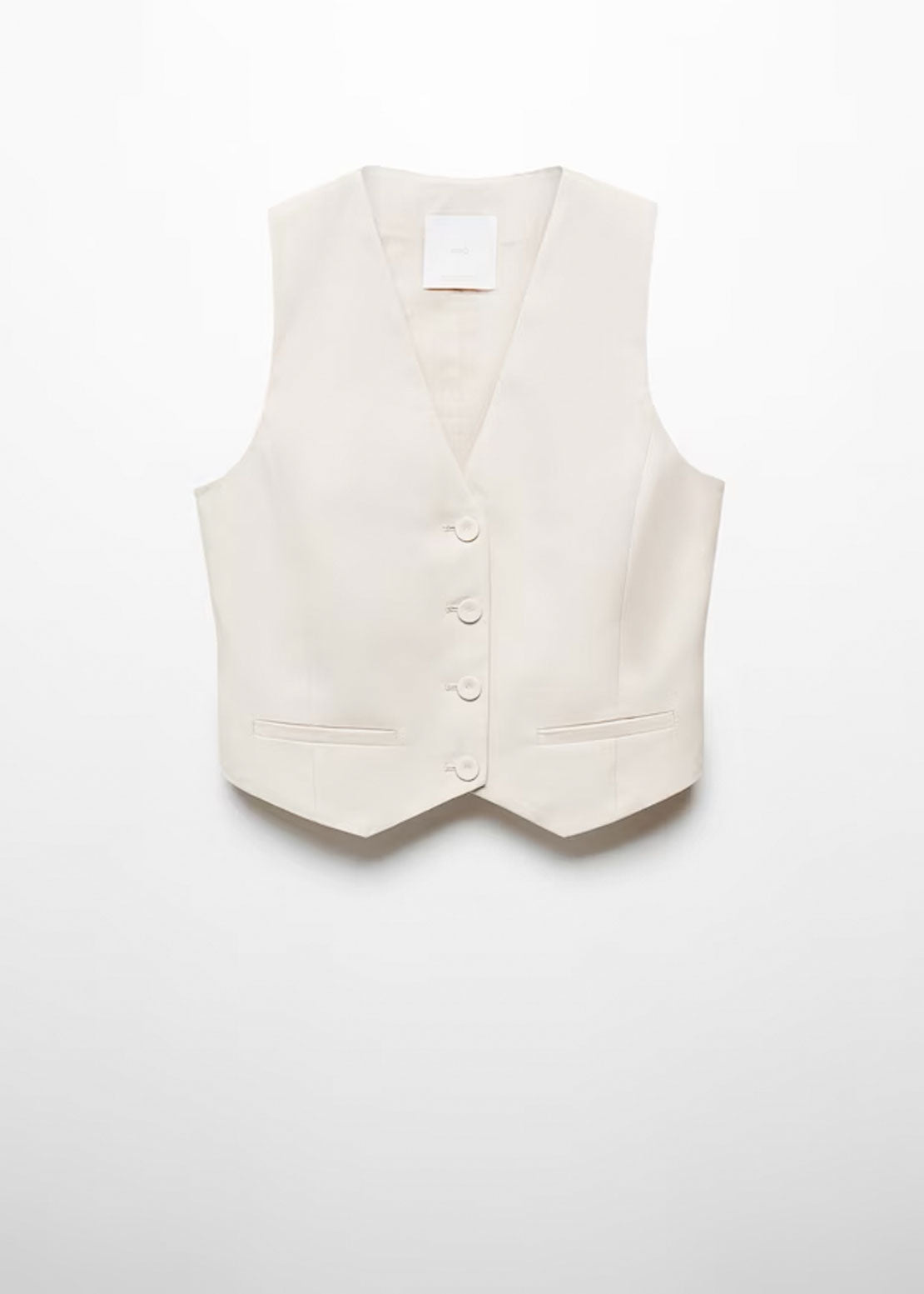 Suit waistcoat with buttons