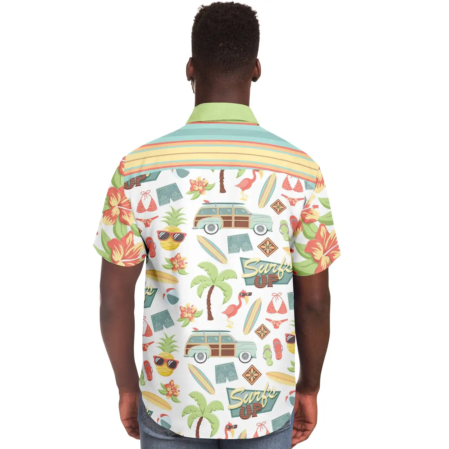 Surf's Up Kowabunga S/S Button Down Shirt