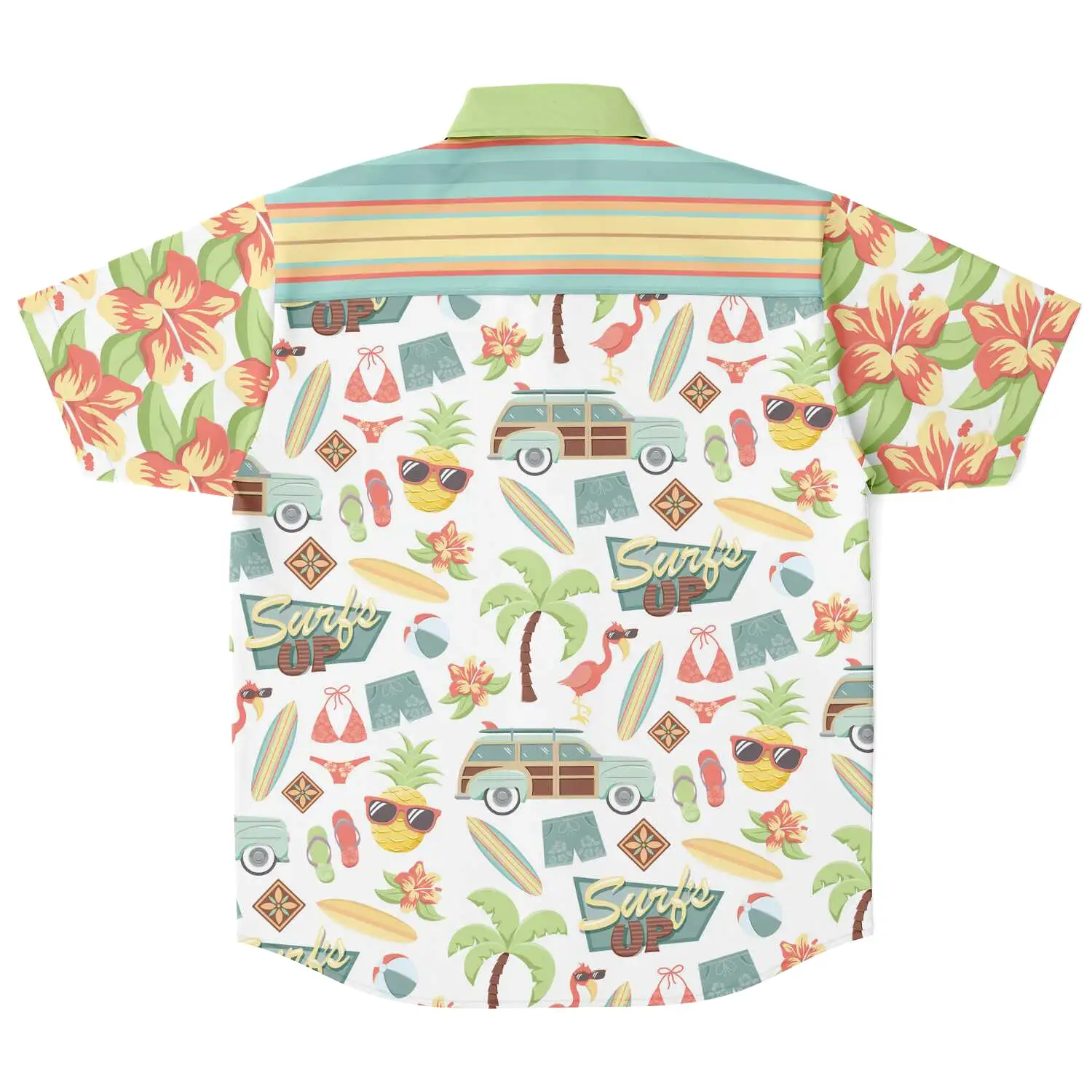 Surf's Up Kowabunga S/S Button Down Shirt