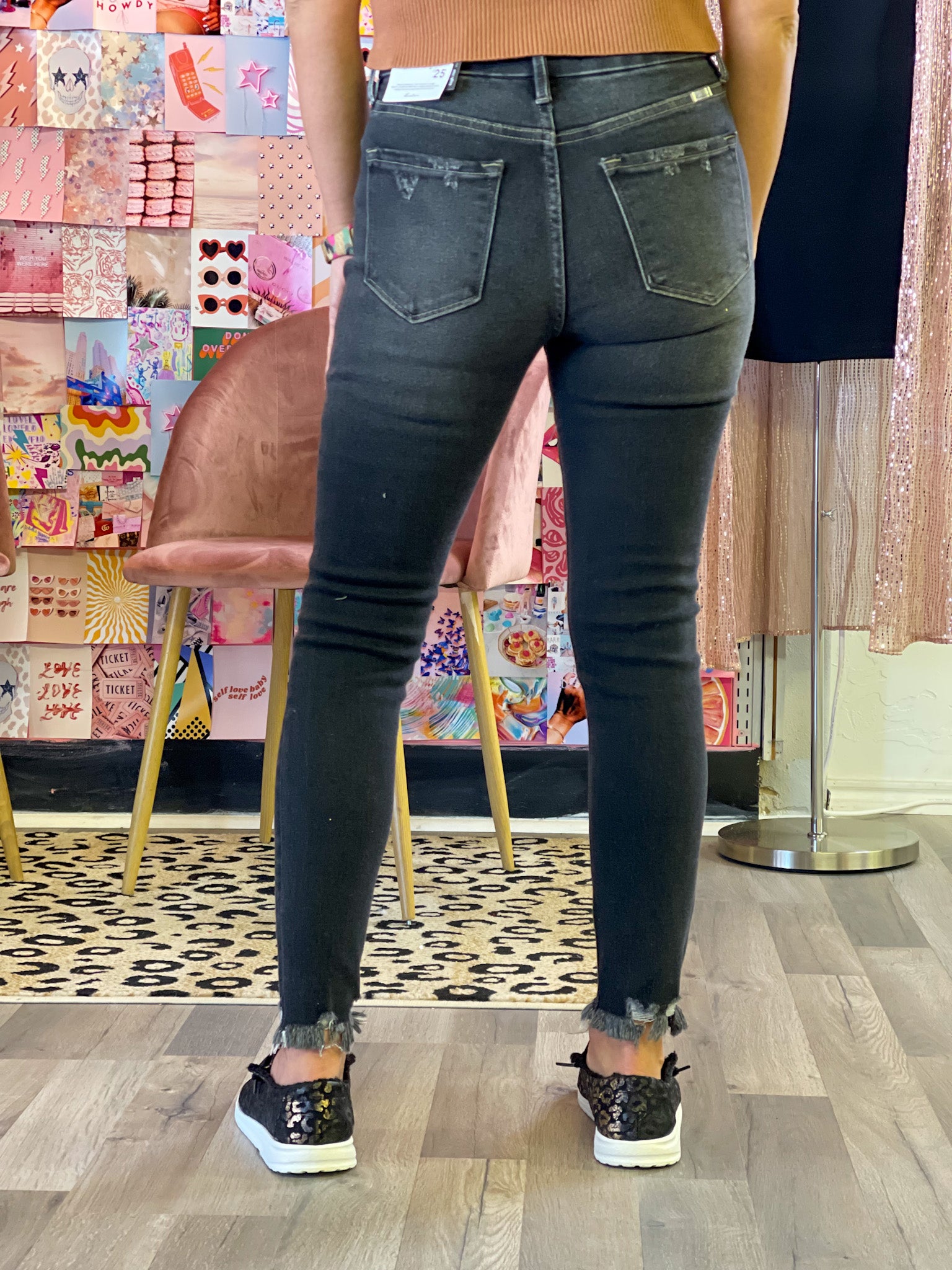 The Jess Dark Grey Kancan Jeans