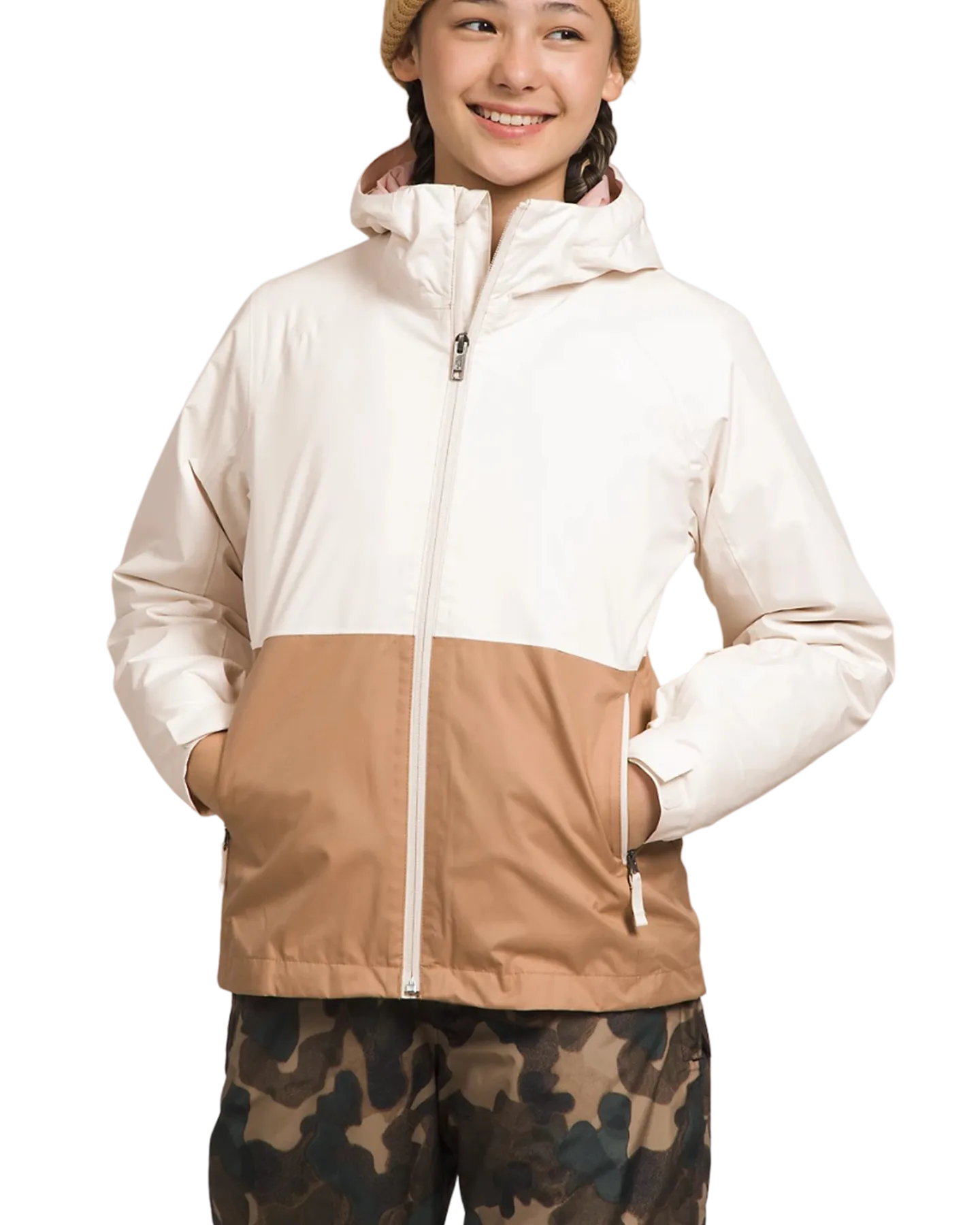 The North Face Girls' Freedom Triclimate Snow Jacket - Gardenia White