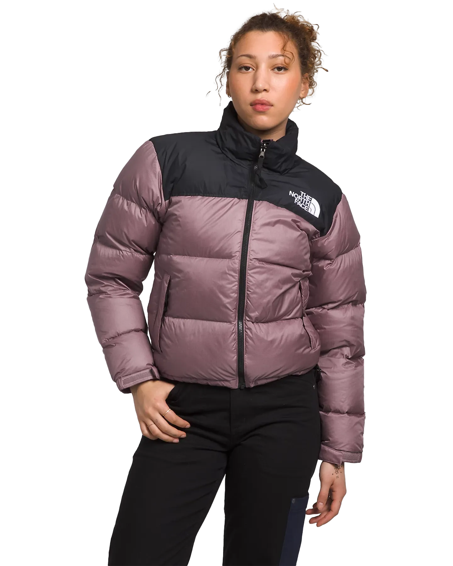 The North Face Women's 1996 Retro Nuptse Jacket - Fawn Grey / TNF Black