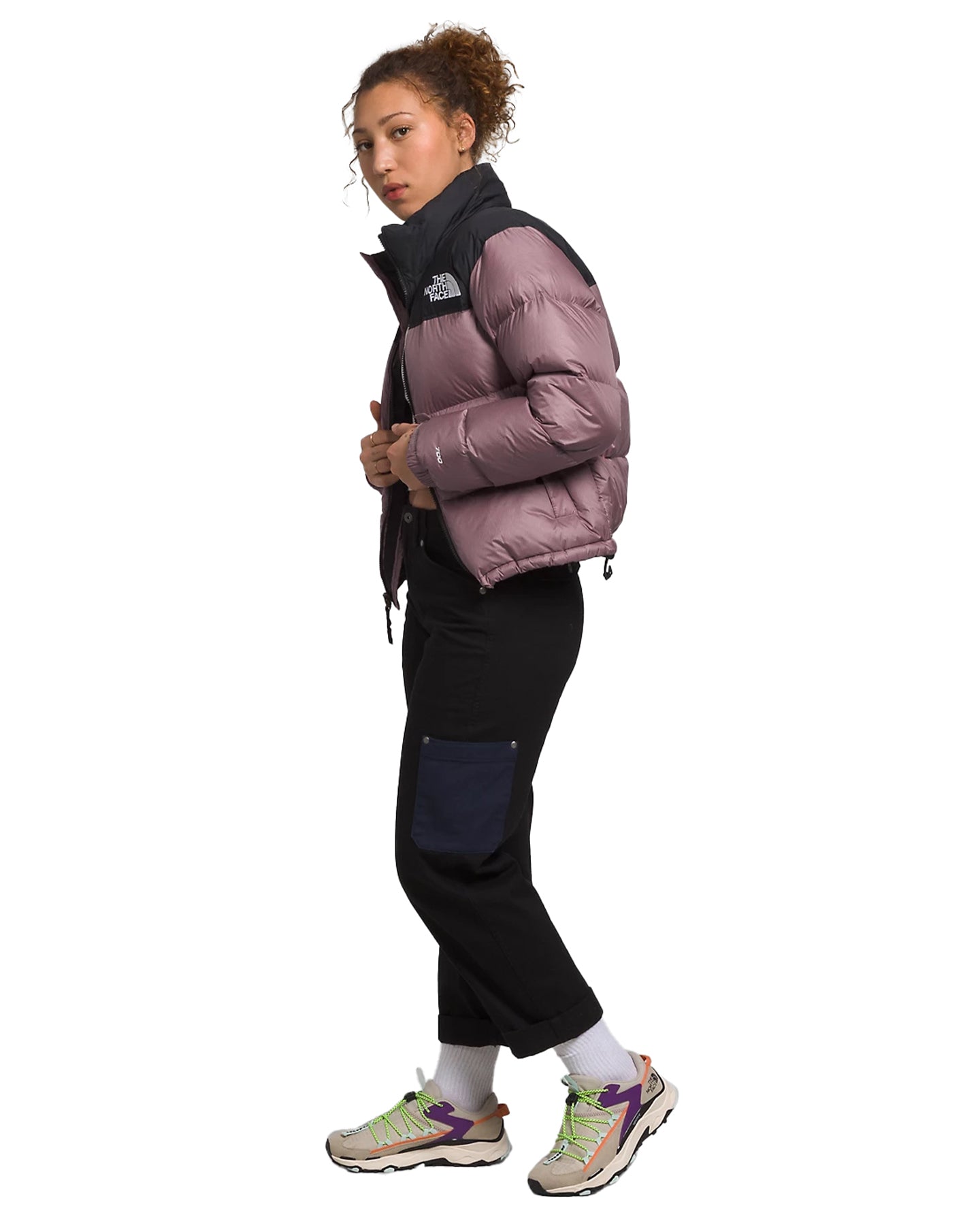 The North Face Women's 1996 Retro Nuptse Jacket - Fawn Grey / TNF Black