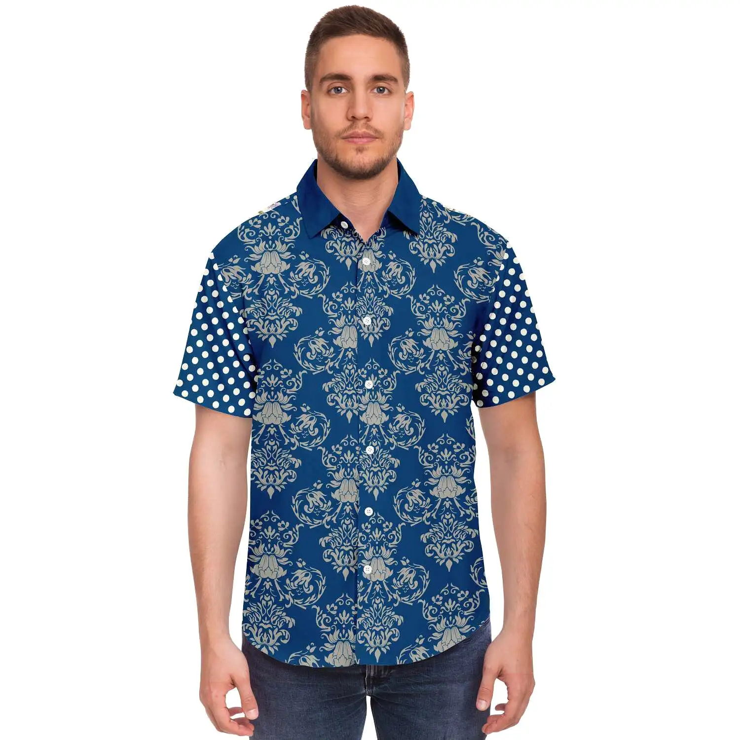 The Regal Beagle Short Sleeve Button Down Shirt