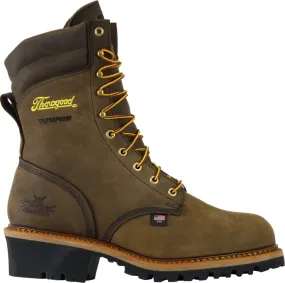 Thorogood Men's 9 Waterproof Logger Series Stud Horse Round Steel Toe Work Boot