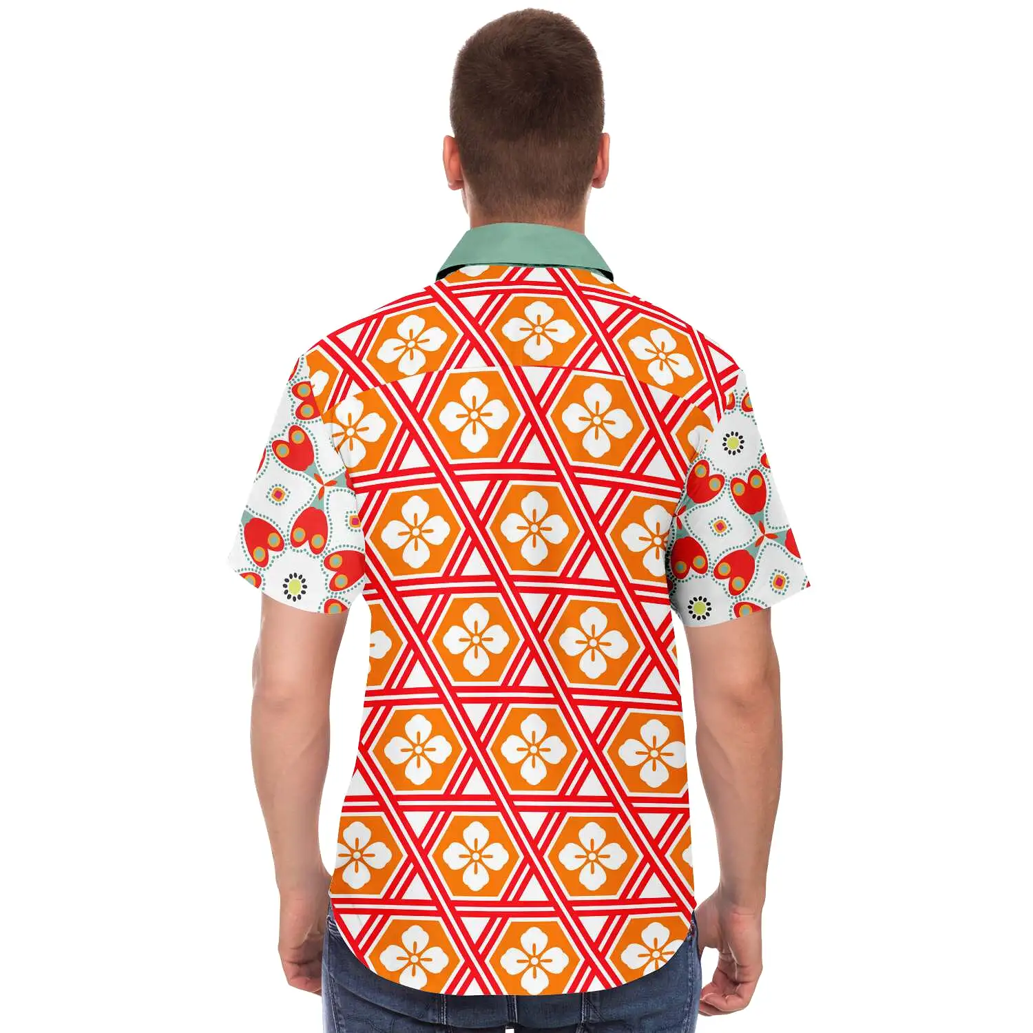 Tokyo Sunset Short Sleeve Button Down Shirt