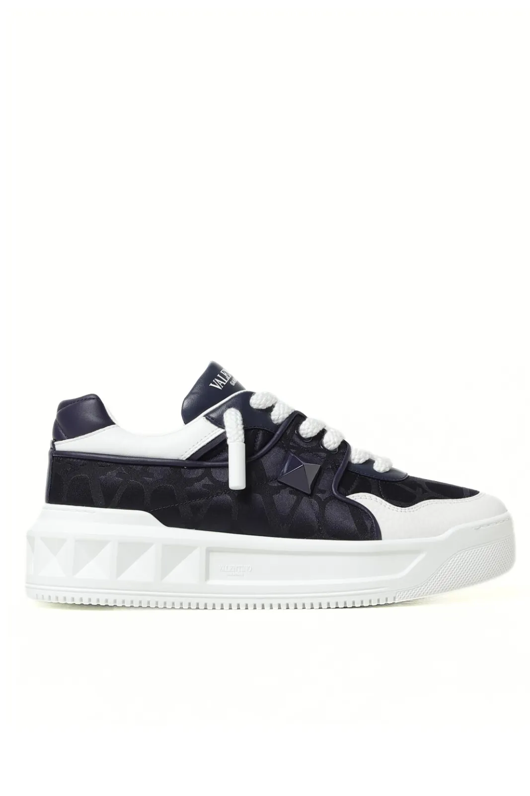 Valentino Garavani One Stud XL Sneakers Marine-Bianco