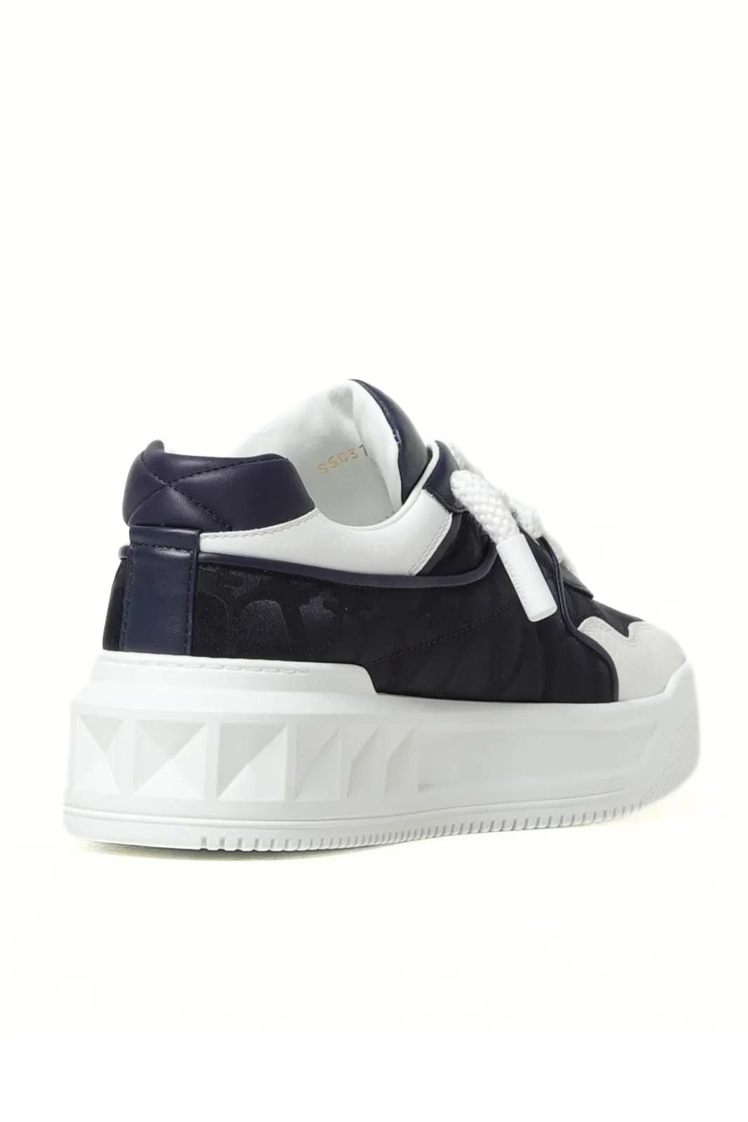 Valentino Garavani One Stud XL Sneakers Marine-Bianco