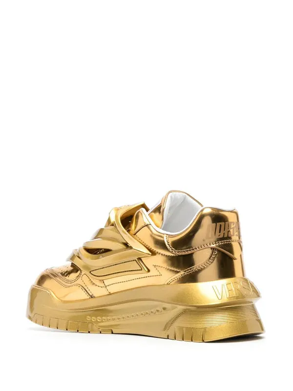 Versace Odissea metallic-effect sneakers