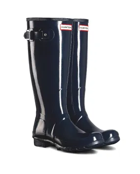 Women's Original Tall Gloss Boot Navy