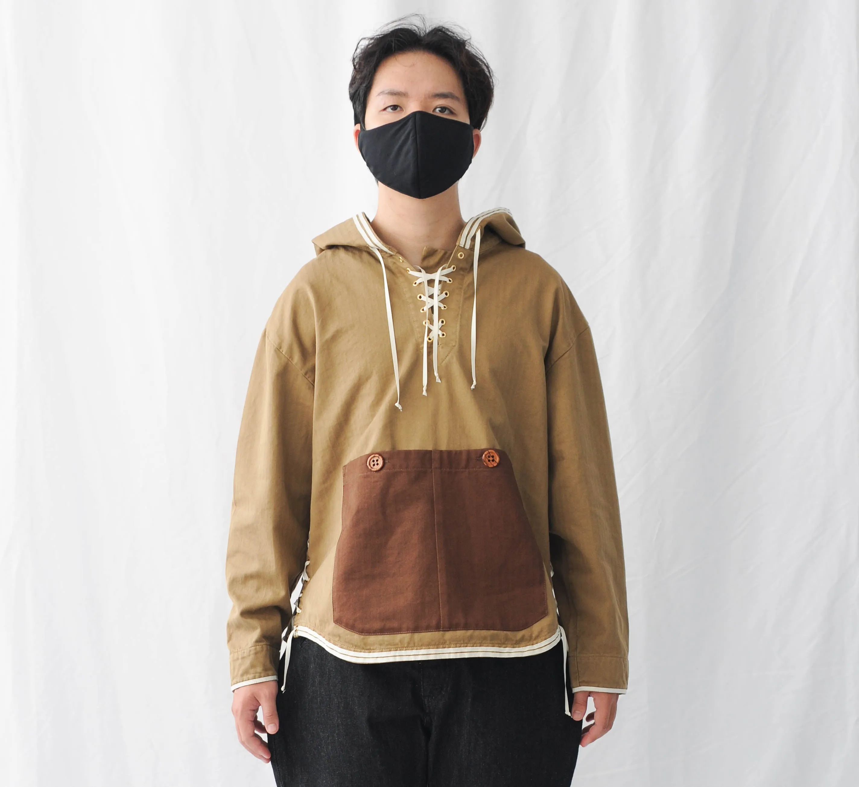 Youths in Balaclava Sailor Cabin Hoodie (Dark beige)